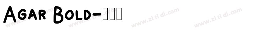 Agar Bold字体转换